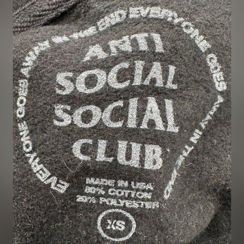 Anti Social Social Club Hoodie X Martha Stewart Black Sweatshirt Size XS NWT - Picture 7 of 10